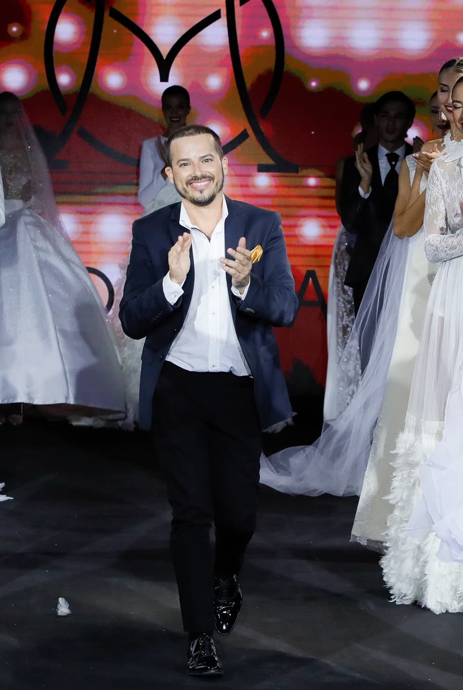 Model wearing a designer outfit at Lanzarote Fashion Week 2025/2026